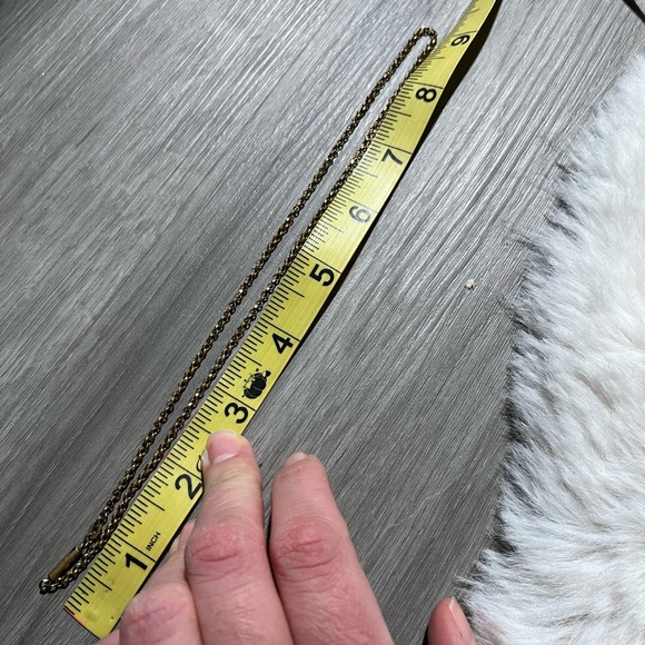 Antique RG Gold Faceted Rolo Link Chain Necklace- 18” - Picture 3 of 12